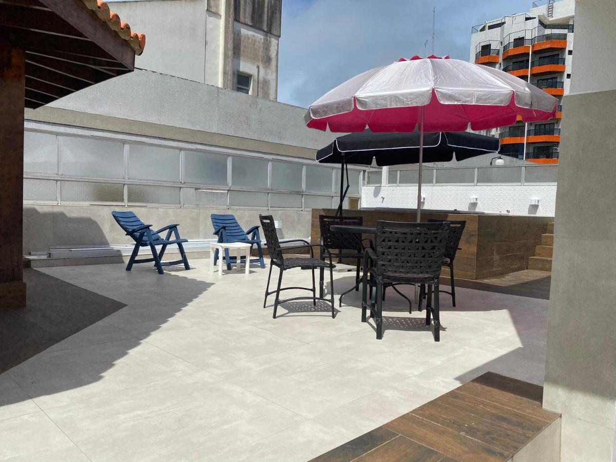 Cobertura Guaruja Apto Com Jacuzzi E Churrasqueira المظهر الخارجي الصورة